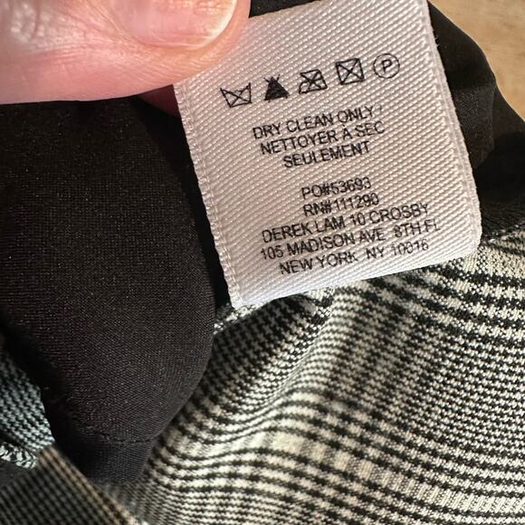 Derek Lam 10 Crosby Plaid Cropped Flare Trouser Pant 2 - Picture 5 of 11